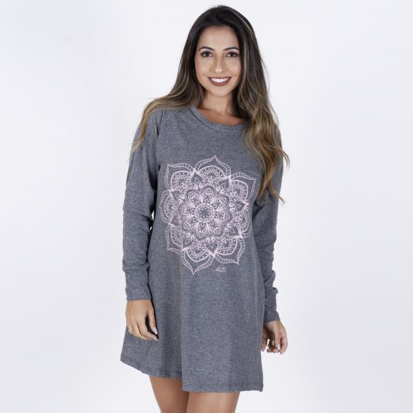 Camisão Manga Longa Grafite