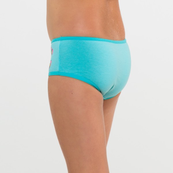 CALCINHA MENINA AZUL GIRAFA