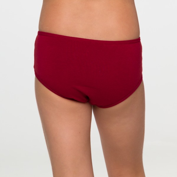 CALCINHA MENINA VERMELHO PANDA