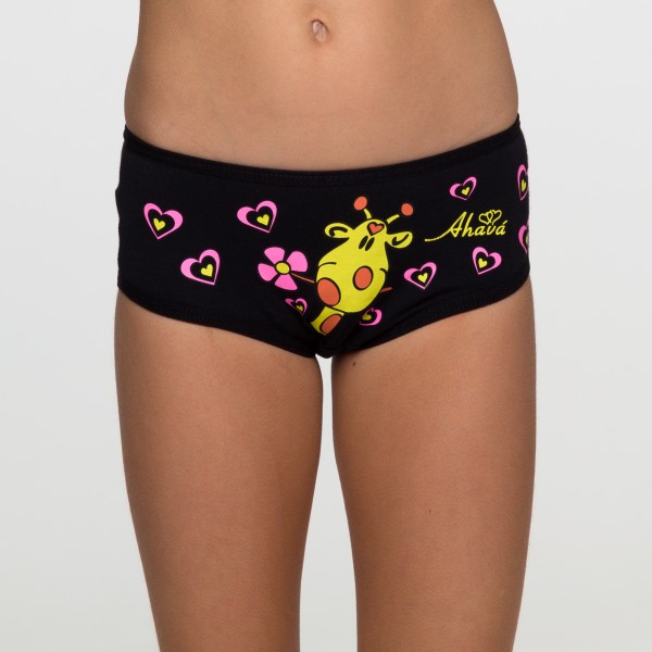 CALCINHA MENINA PRETO GIRAFA