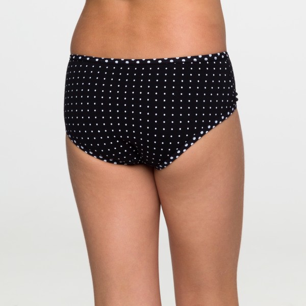 Calcinha Baby Silk Poa Preto em Algodão Egípcio