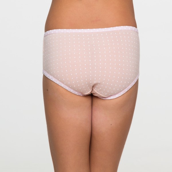 Calcinha Baby Silk Poa Nude em Algodão Egípcio