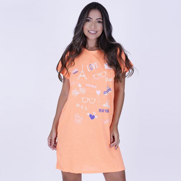 Camisão Silk em Algodão Óculos