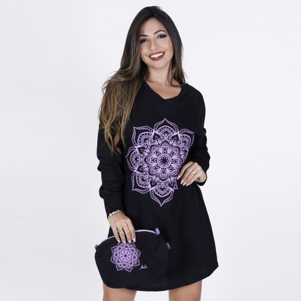 Camisão Manga Longa Cinza