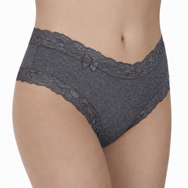 Calçola Caleçon Boneca Mescla Escuro em Algodão Egípcio