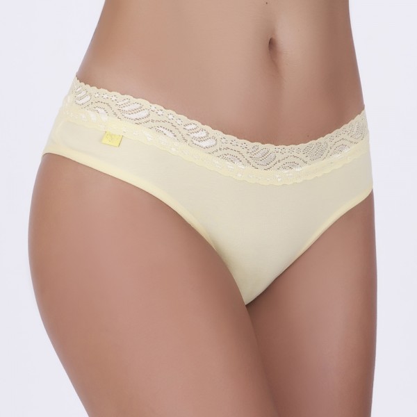 Tanga Renda na Cintura em Algodão Egípcio