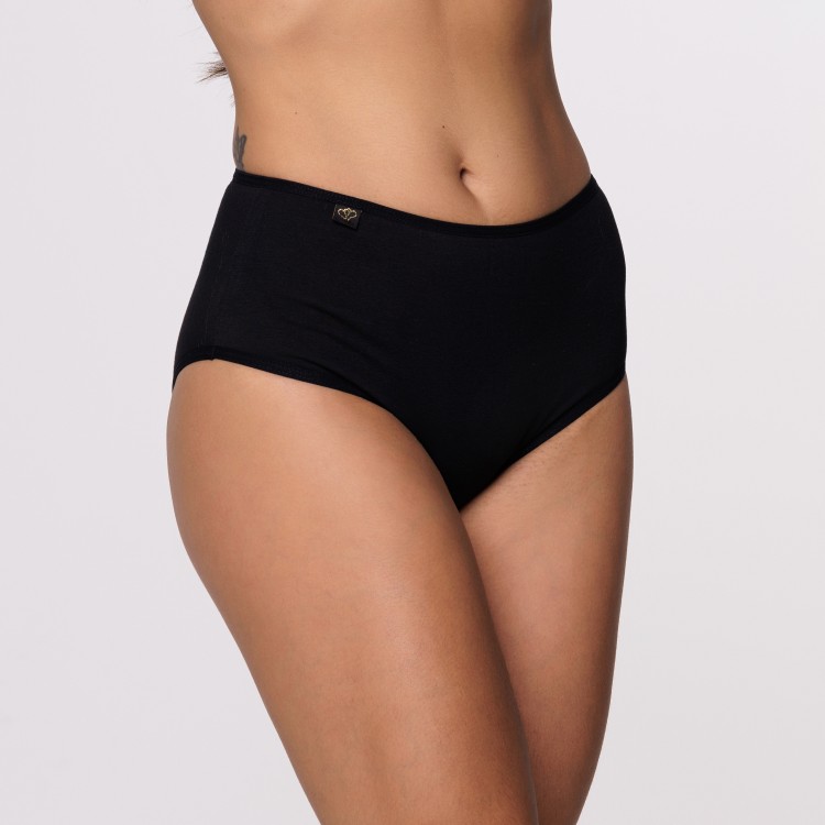 Calçola Senhora Preta em Algodão Egípcio