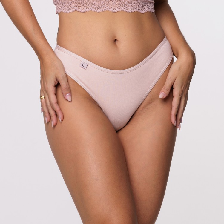 Tanga Básica em Algodão Egípcio Nude